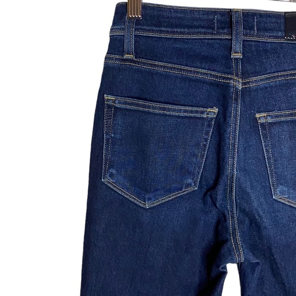 Paige Margot Skinny Jeans Denim High Rise Skinny Leg Dark Blue Wash 24 - Picture 11 of 16
